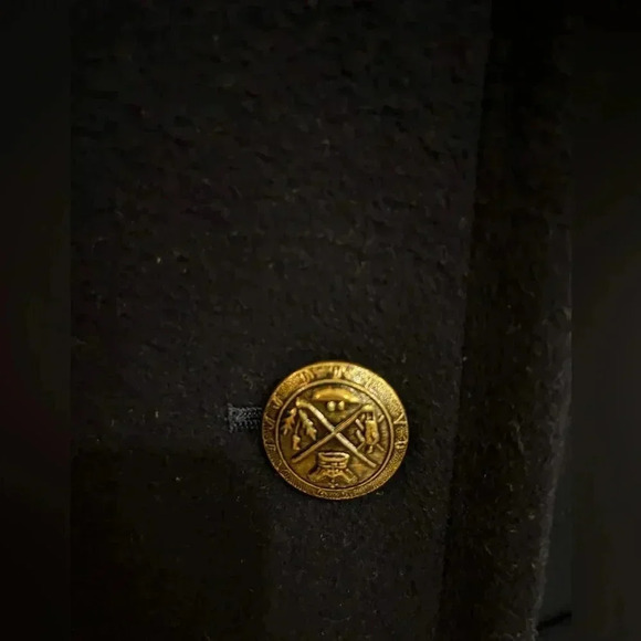 J. MCLAUGHLIN Vintage Wool Double Breasted Pea Coat Navy J Crew Ralph Lauren 8 - Picture 6 of 9